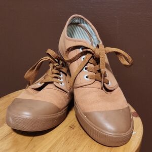 Men's Tan Canvas Sneakers